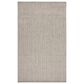 Nourison Horizon HOZ02 Grey 3" x 5" Indoor/Outdoor Area Rug, , large