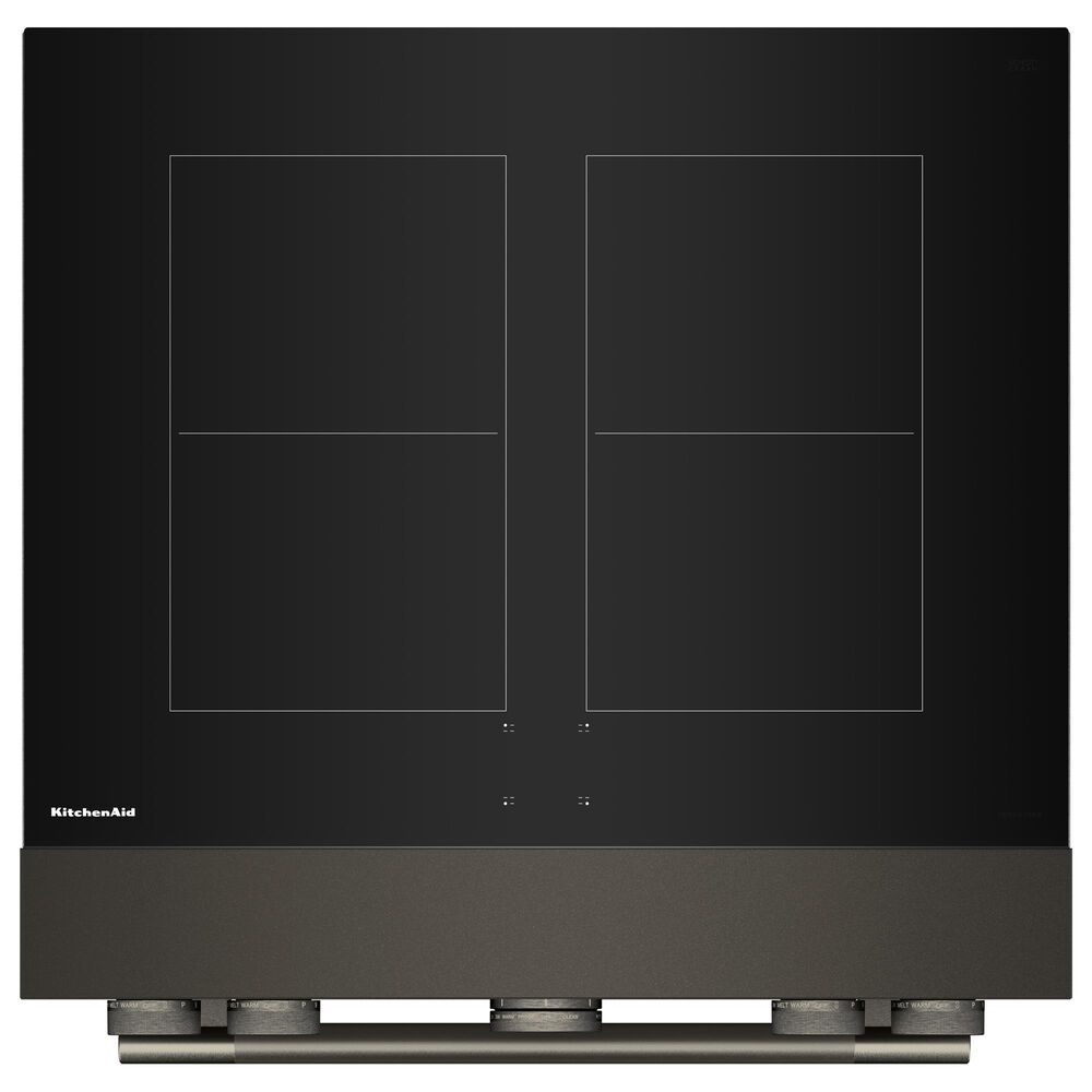 KitchenAid 30" Induction Commercial Range in Black Ore, , large