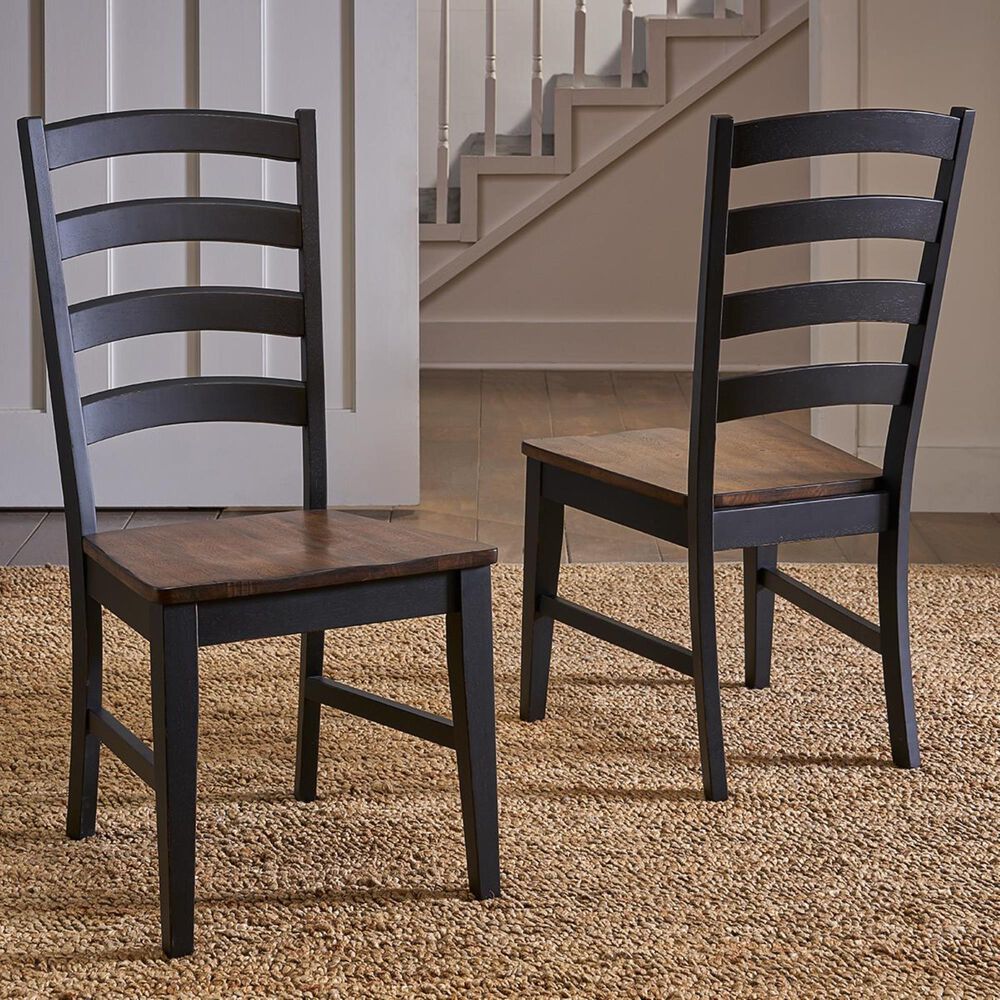 A-America Stormy Ridge 6-Piece Dining Set in Chicory and Slate Black, , large