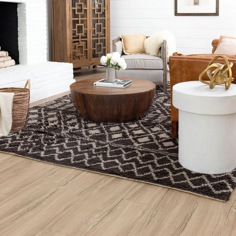 Drew and Jonathan Home Kasbah Atlas 6&#39; x 9&#39; Charcoal Area Rug, , large