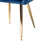 Baxton Studio Germaine Arm Chair in Gold (Set of 2), , large
