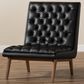 Baxton Studio Annetha Lounge Chair in Black, , large