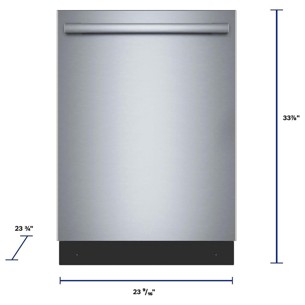 Bosch 500 Series 24&quot; Built-In Bar Handle Dishwasher with Anti-Fingerprint in Stainless Steel, , large