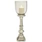 Maple and Jade 7" x 22" Hurricane Lamp in Silver, , large