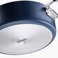 Joseph Joseph Space 11" Folding Handle Shallow Casserole Pan with Lid in Midnight Blue, , large