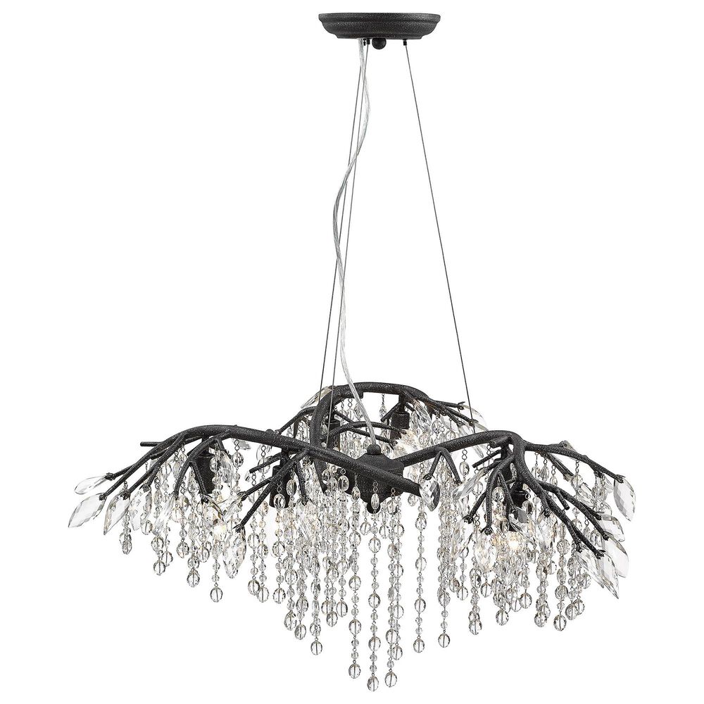 Golden Lighting Autumn Twilight 6-Light Chandelier in Black, , large