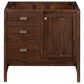 James Martin Vanities Addison 36" Single Bathroom Vanity in Mid-Century Acacia with Single Hole 3 cm White Zeus Quartz Top and Rectangular Sink, , large