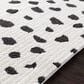 Surya Moroccan Shag Black and White 5"3" x 7"3" Area Rug, , large