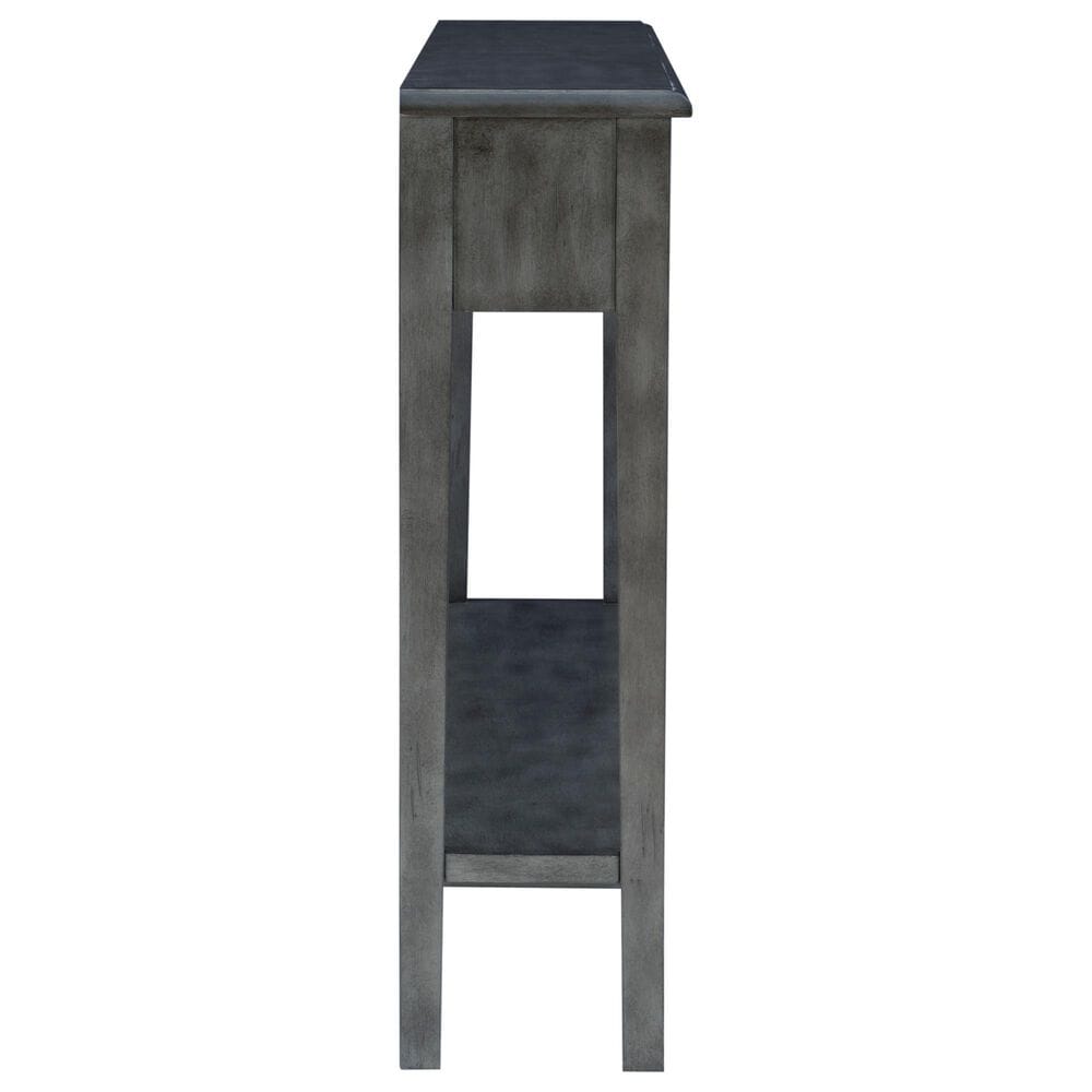 Linon Home Decor Sadie Console Table in Distressed Dark Grey, , large