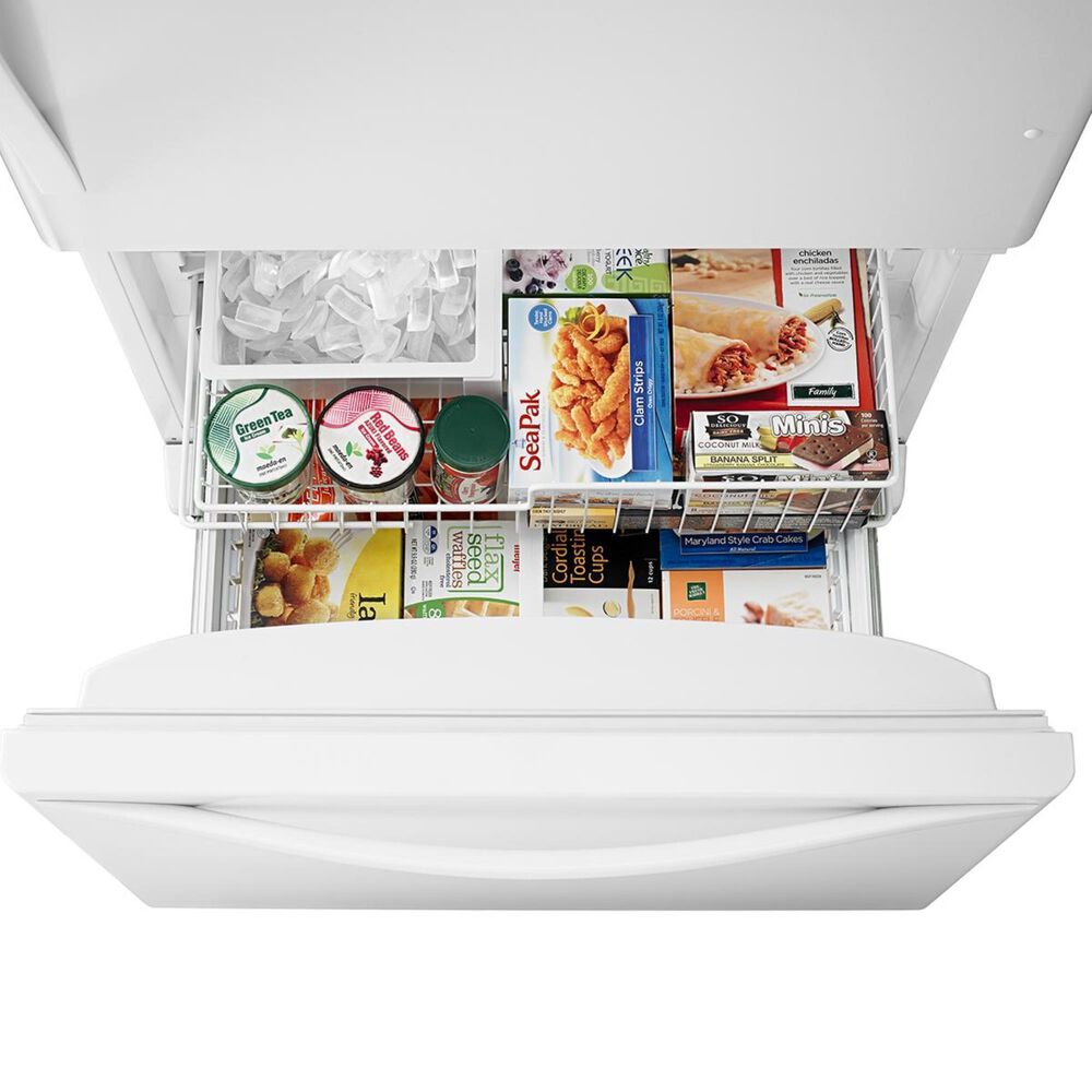 Whirlpool 22 Cu. Ft. Bottom-Freezer Refrigerator with Freezer Drawer in White, , large