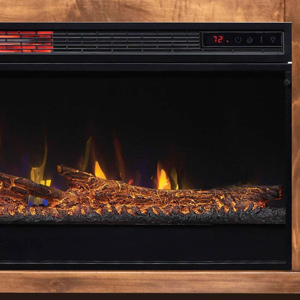 Endress International Graceland 86&quot; Fireplace in Black and Bourbon, , large