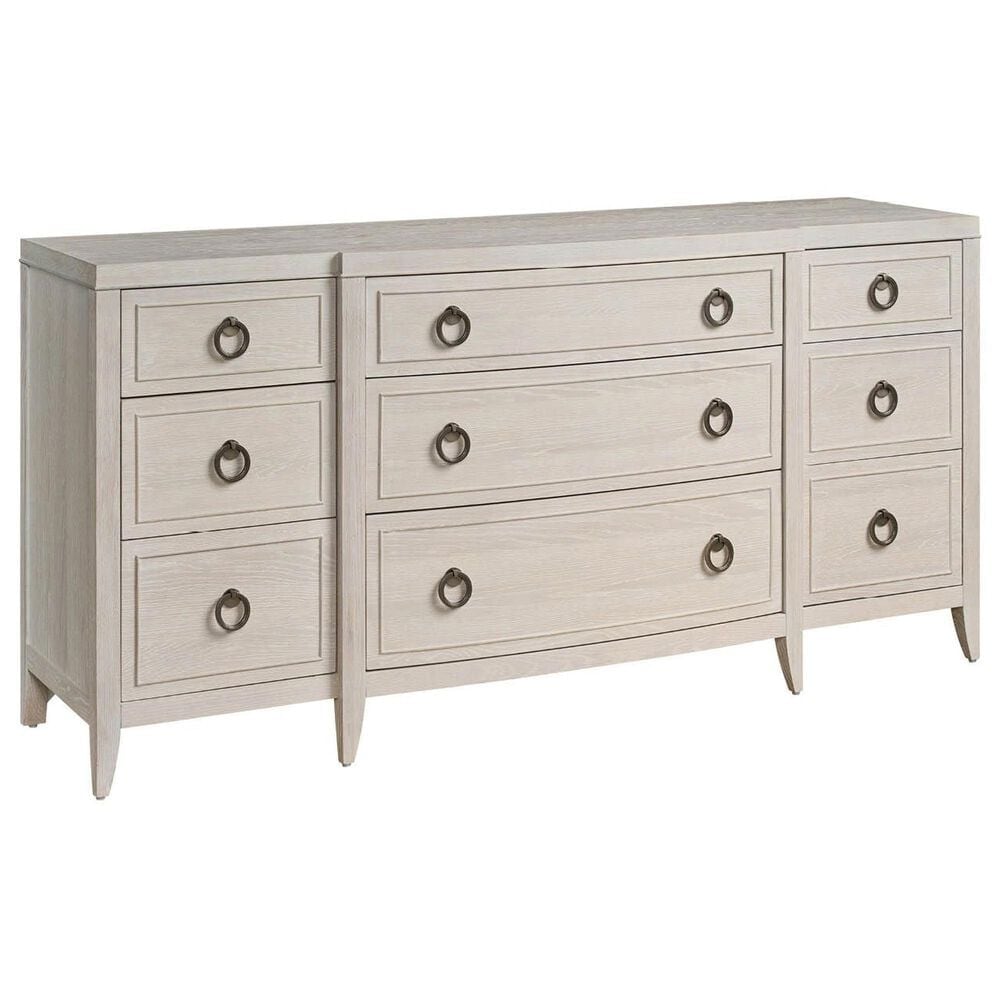 Universal Furniture Avaline 9 Drawers Dresser Only in White Oak, , large