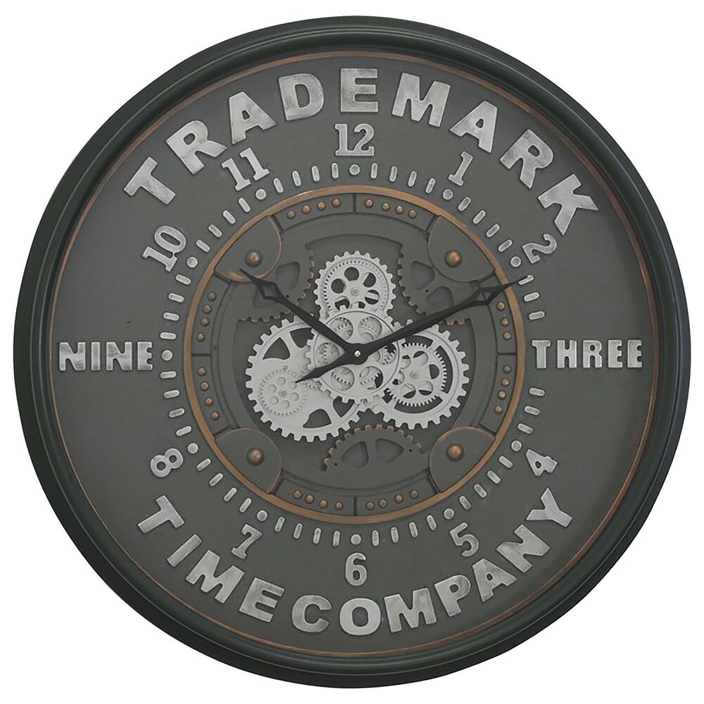Yosemite Home Decor Trademark Wall Clock in Matte Black, , large