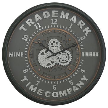 Yosemite Home Decor Trademark Wall Clock in Matte Black, , large