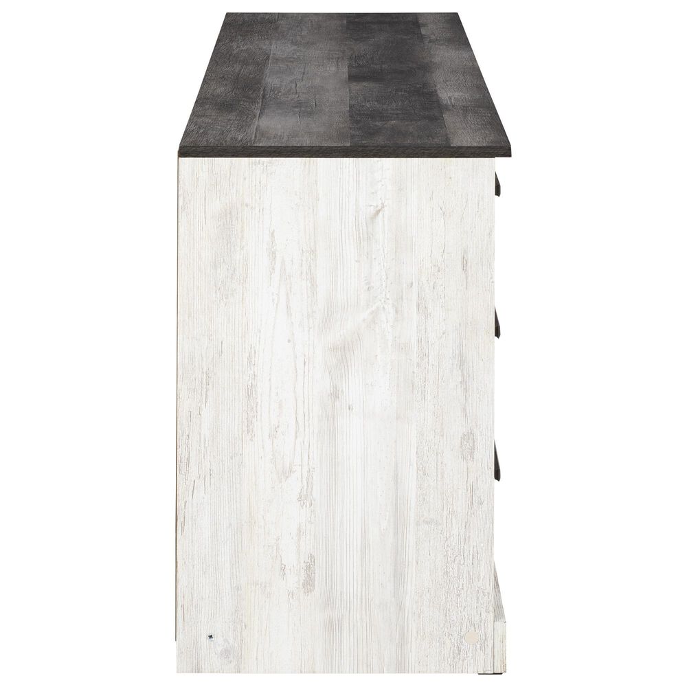Ashley Shawburn 3-Piece Queen Bedroom Set in Whitewash and Charcoal Gray, , large