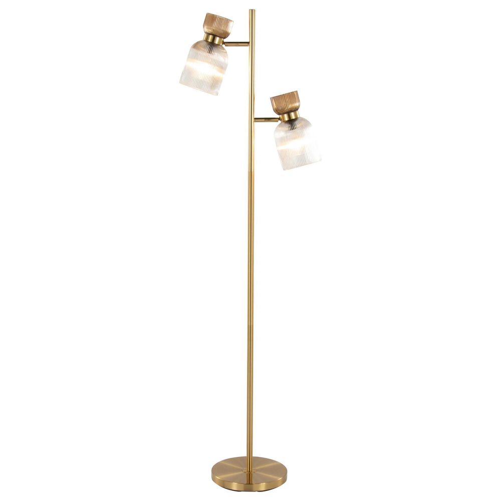 Grandview Gallery Marcel Metal Floor Lamp in Gold, , large
