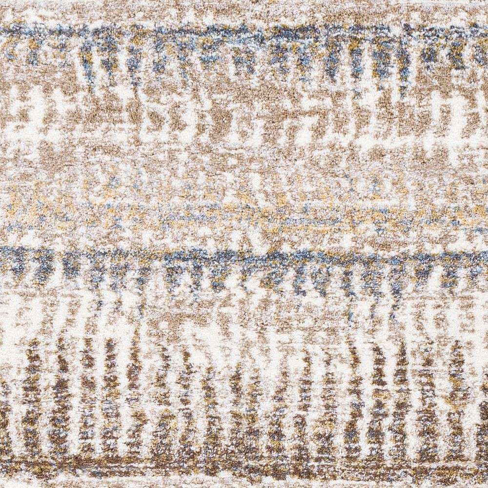 Surya Portofino Cream, Taupe, Tan, Light Slate, Medium Brown and Light Blue 5&#39;3&quot; x 7&#39; Area Rug, , large