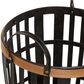 Maple and Jade Farmhouse Bamboo Storage Basket in Coal Black and Brown (Set of 2), , large