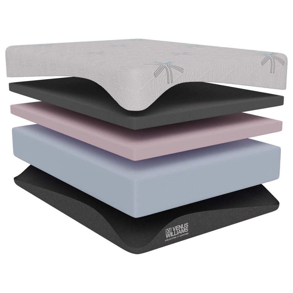 Hearth and Haven GhostBed Venus Williams Volley Medium Firm Twin XL Mattress, , large