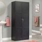 Sauder Select Collection 2-Door Storage Cabinet with Shelves in Black, , large
