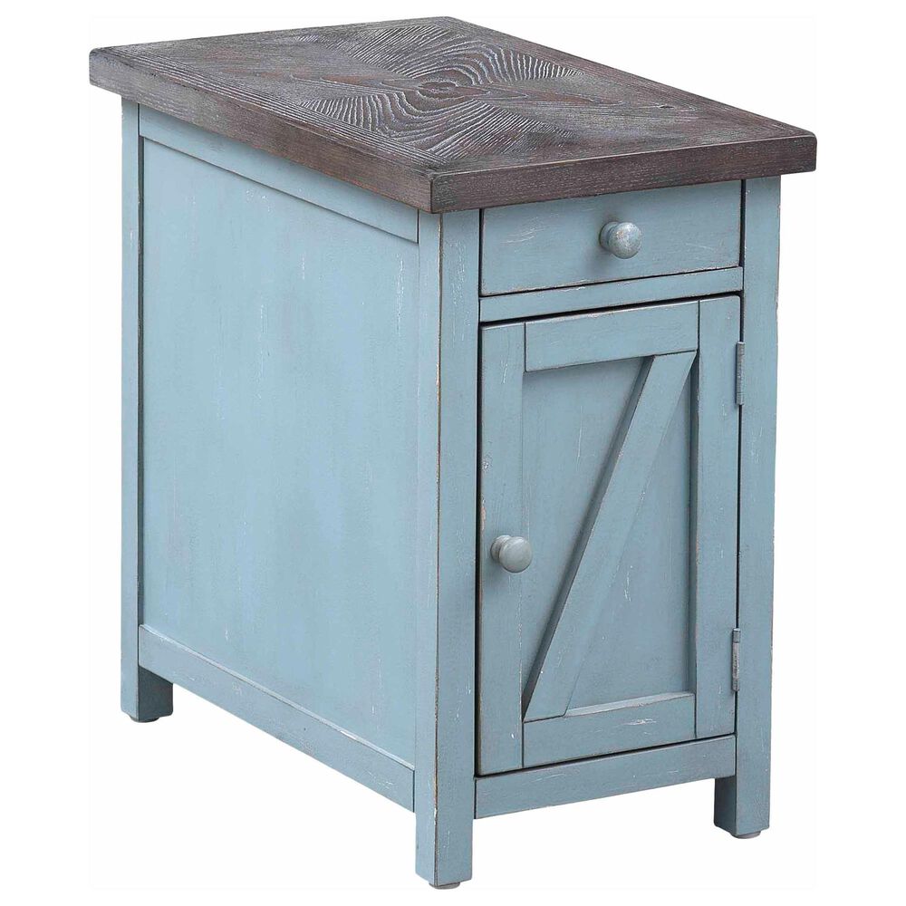 Shell Island Furniture Bar Harbor 1-Drawer Chairside Cabinet in Bar Harbor Blue, , large