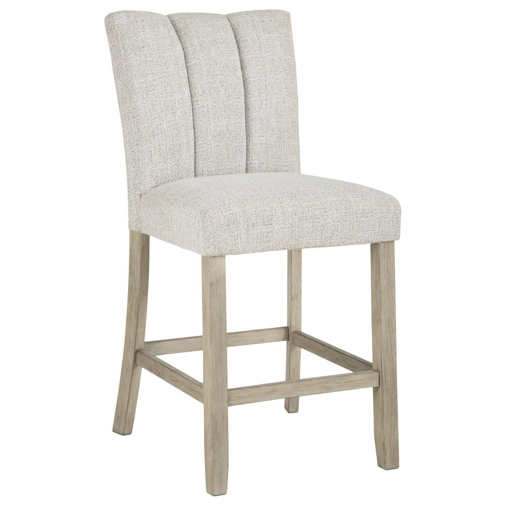 Ashley Larawyn Upholstered Barstool in Bisque, , large