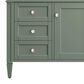 James Martin Vanities Brittany 48" Single Bathroom Vanity in Smokey Celadon with 3 cm Arctic Fall Solid Surface Top and Rectangular Sink, , large