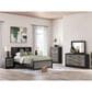 Ashley Broachmyn 5 Drawer Chest in Warm Gray and Matte Black, , large