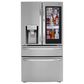 LG 2-Piece Kitchen Package with 22.3 Cu. Ft 4-Door French Door Refrigerator and Single Door Freezer in Stainless Steel, , large
