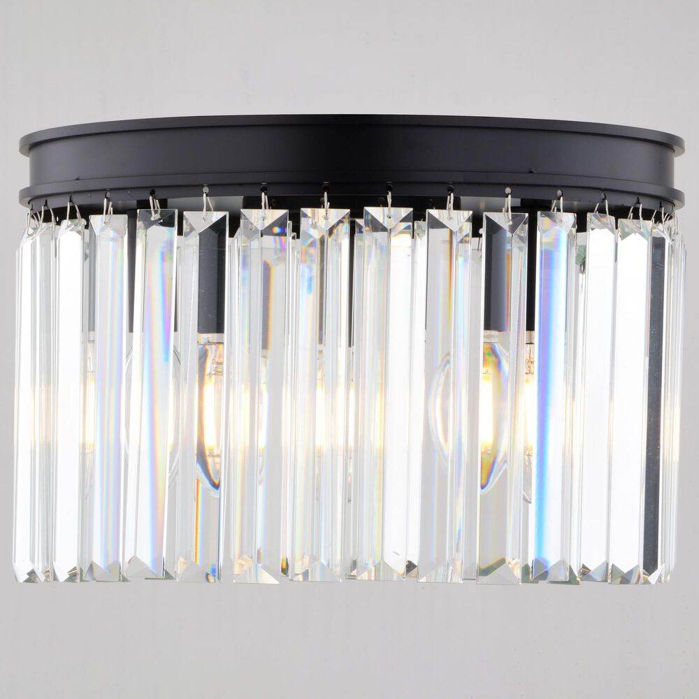 Vaxcel Allerton 3-Light Flush Mount in Matte Black, , large
