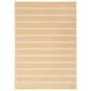 Nourison Positano POS03 Yellow and Ivory 5" x 7" Indoor/Outdoor Area Rug, , large