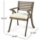 Hearth and Haven Helen Outdoor Dining Chair in Cream (Set of 2), , large