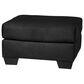 Ashley Darcy Standard Ottoman in Black, , large
