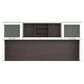 Bush Somerset 72" L-Shaped Desk with Hutch in Storm Gray and White, , large