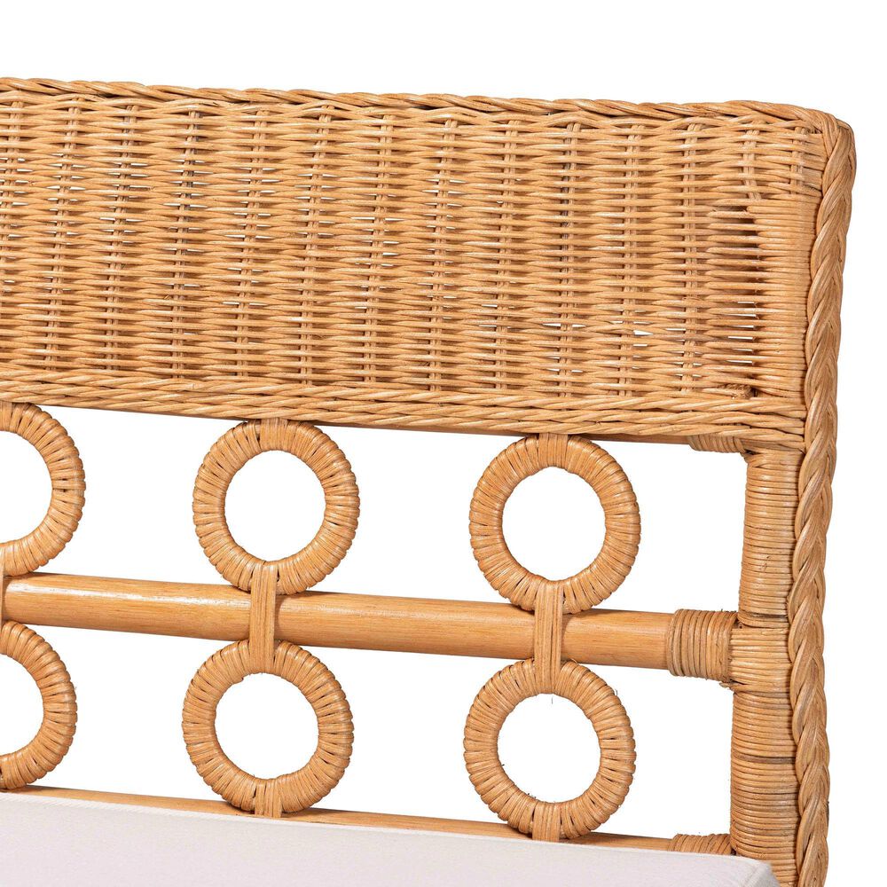 Baxton Studio Oxford Dining Bench in Light Honey, , large