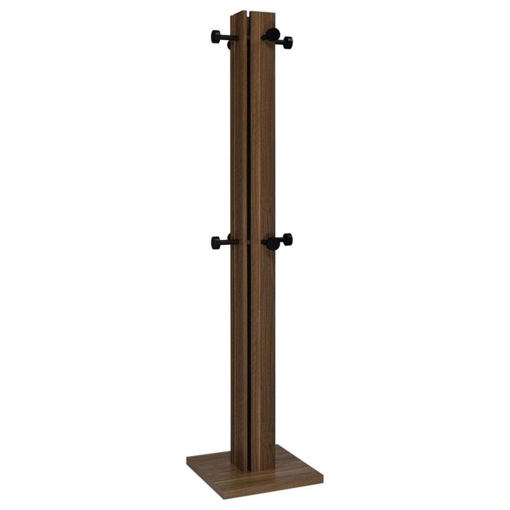 Pacific Landing Rikkie 8-Hook Coat Rack in Walnut and Black, , large