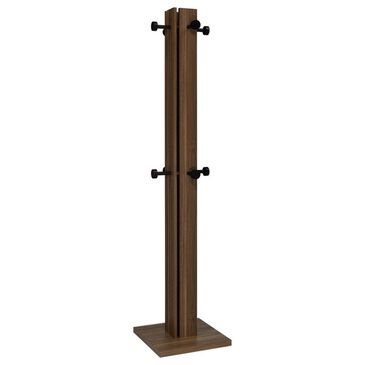 Pacific Landing Rikkie 8-Hook Coat Rack in Walnut and Black, , large