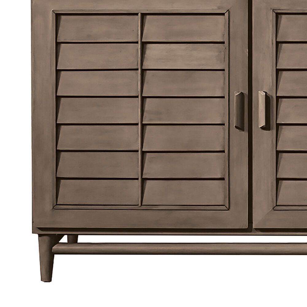 James Martin Vanities Portland 72&quot; Double Bathroom Vanity in Whitewashed Walnut with 3 cm Lime Delight Quartz Top and Rectangular Sinks, , large