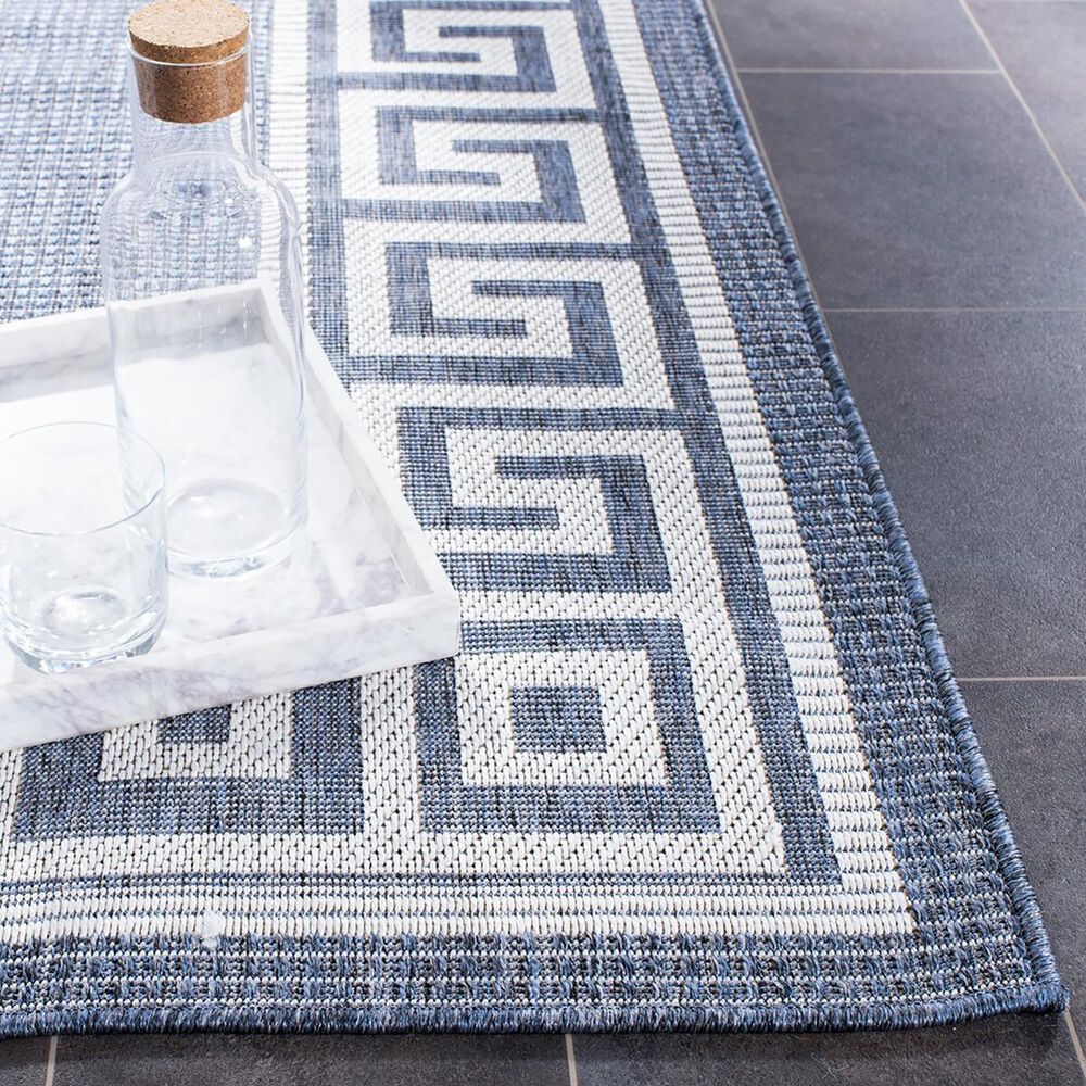 Safavieh Martha Stewart Cyprus Geometric 2&#39; x 7&#39; Grey and Cream Runner, , large
