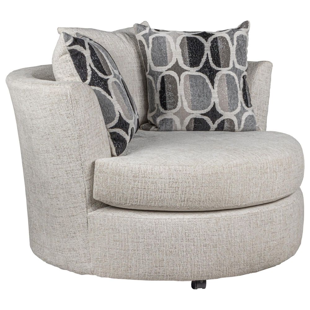 Northwestern Breeze Swivel Chair in Linen, , large