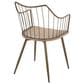 Lumisource Winston Farmhouse Chair in Antique Copper Metal and Whitewashed Wood By LumiSource, , large