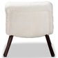 Baxton Studio Eisa Accent Chair in White, , large