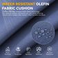 Sunwell Garden 22" Outdoor Seat and Back Cushion Set in Navy, , large