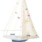 Maple and Jade 22" Coastal Sail Boat Sculpture in Blue and White (Set of 2), , large