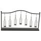 Maple and Jade 20" x 36" Metal Lantern in Black, , large