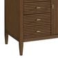 James Martin Vanities Myrrin 48" Vanity in Mid Century Walnut with 3 cm Ethereal Noctis Quartz Top, , large