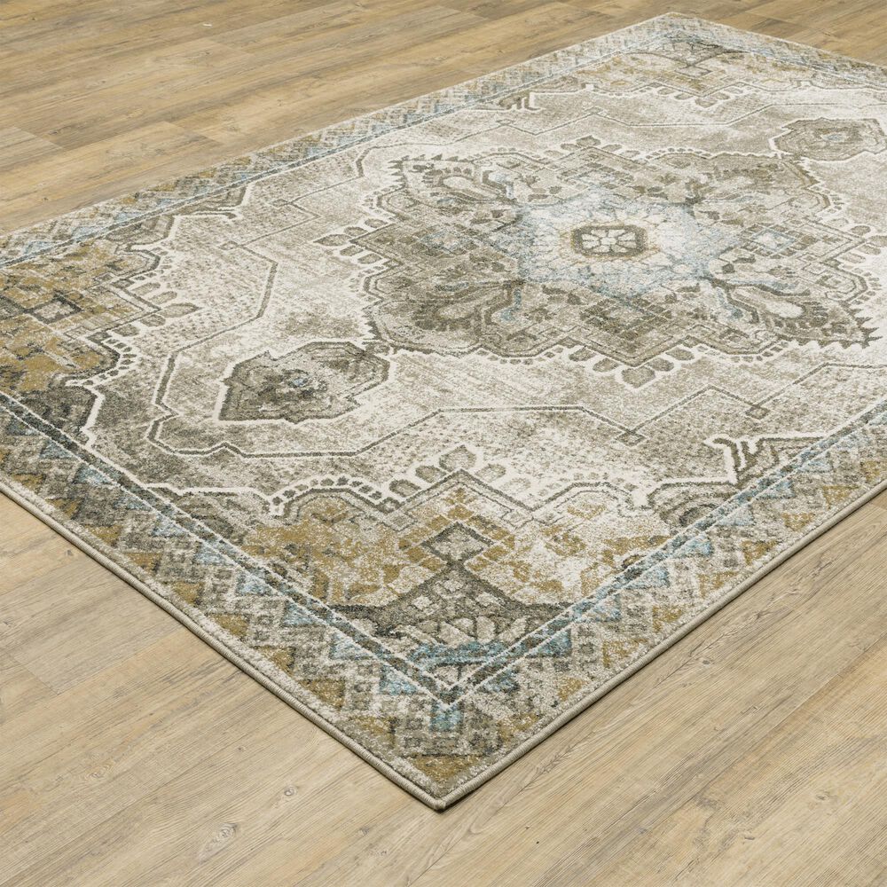 Oriental Weavers Venice Padua 7&#39;10&quot; x 10&#39; Grey and Blue Area Rug, , large