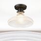 Golden Lighting Clary Flush Mount in Matte Black, , large