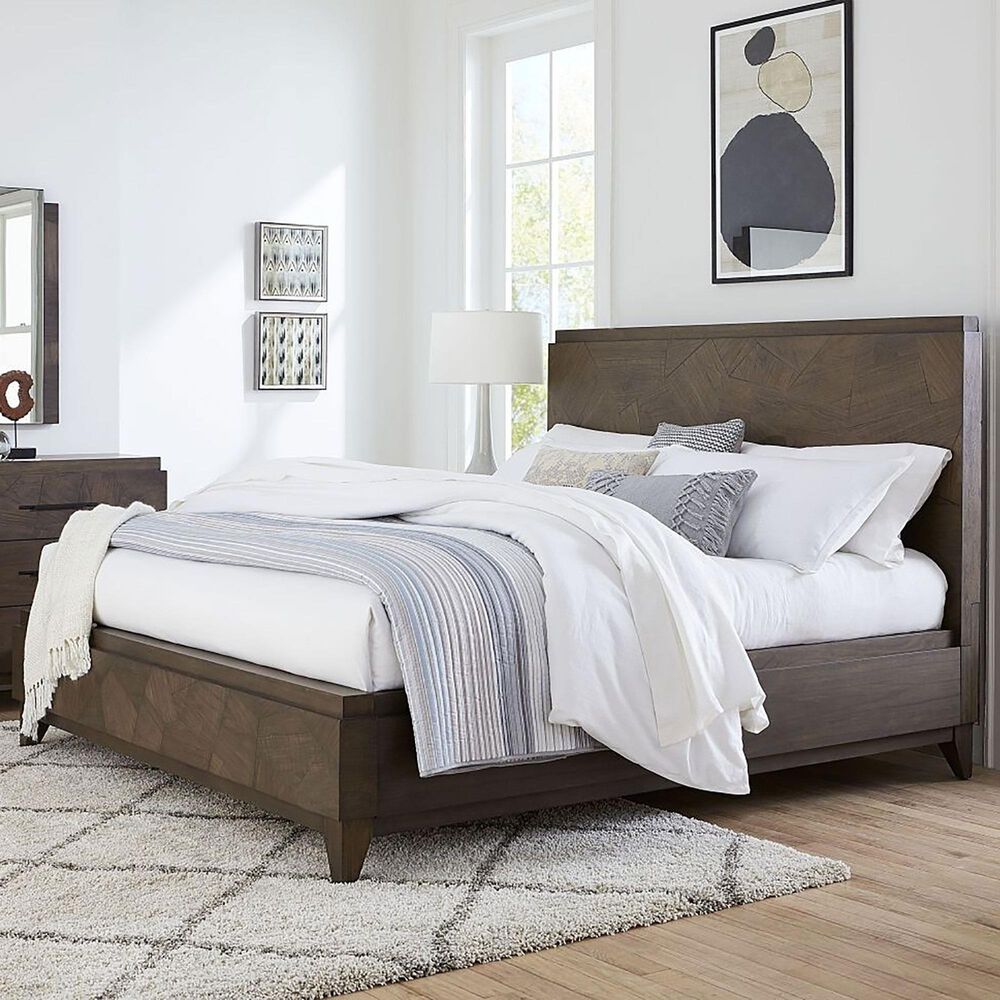 Urban Home Broderick Queen Bed in Wild Oats Brown, , large