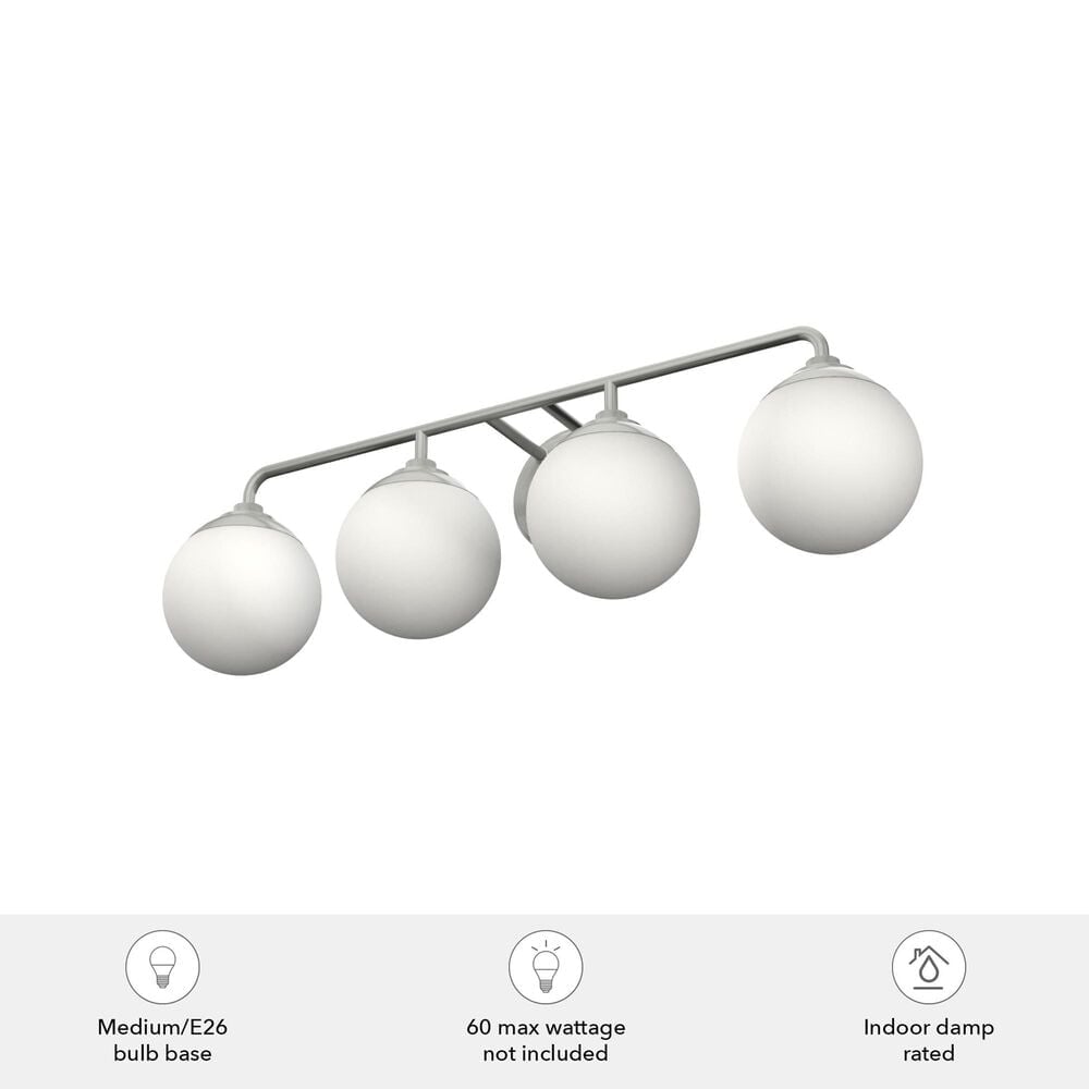 Hunter Hepburn 4-Light Vanity in Brushed Nickel, , large